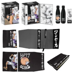 One Piece Stahlflasche, Sticker, Buchumschlag Geschenkset
