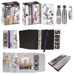 One Piece Stahlflasche, Sticker, Buchumschlag Geschenkset
