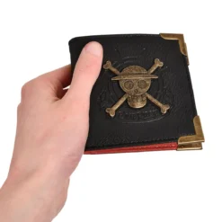 One Piece - Strohhutbande Skull Metall Logo Geldbörse