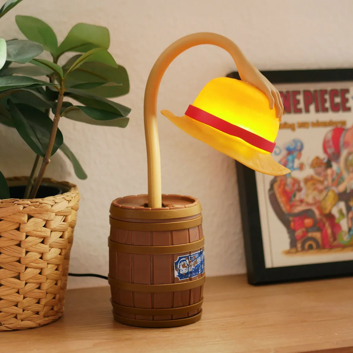 One Piece - Strohhut Tischlampe