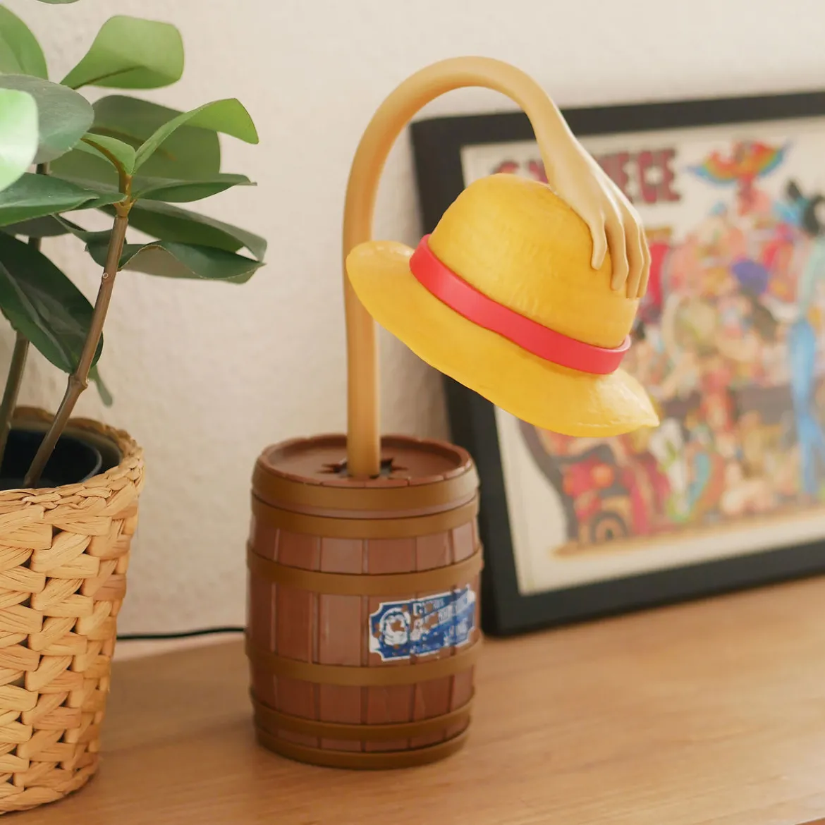 One Piece - Strohhut Tischlampe