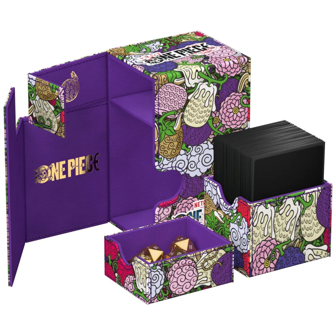 One Piece - Teufelsfrüchte Ultimate Guard Flip'n'Tray 80+ Deckbox