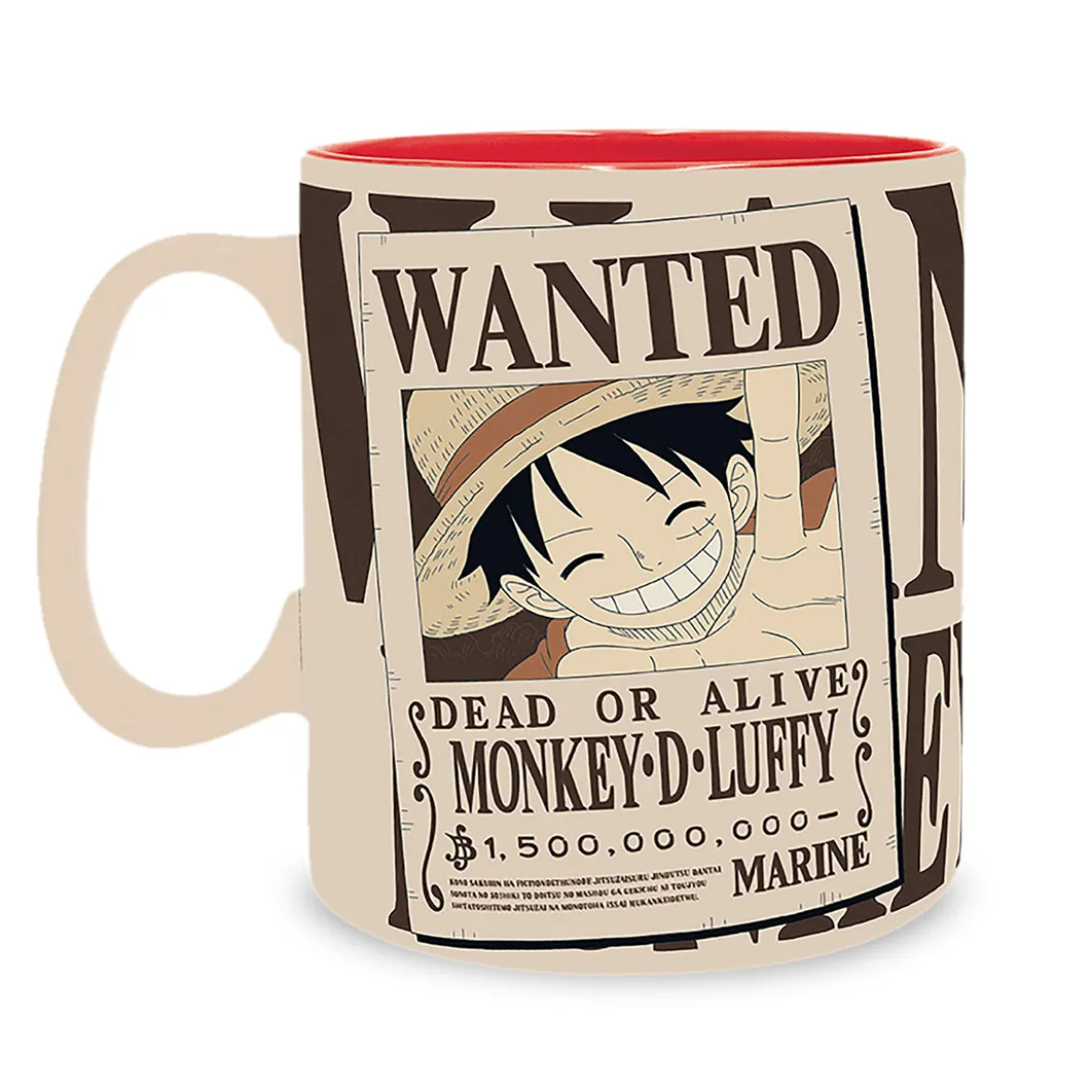 One Piece - Wanted D. Luffy Tasse
