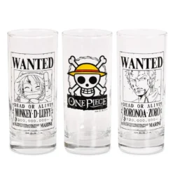 One Piece - Wanted Gläser 3er Set