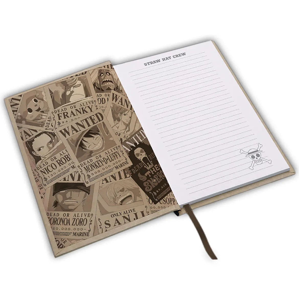 One Piece - Wanted Luffy Notizbuch A5