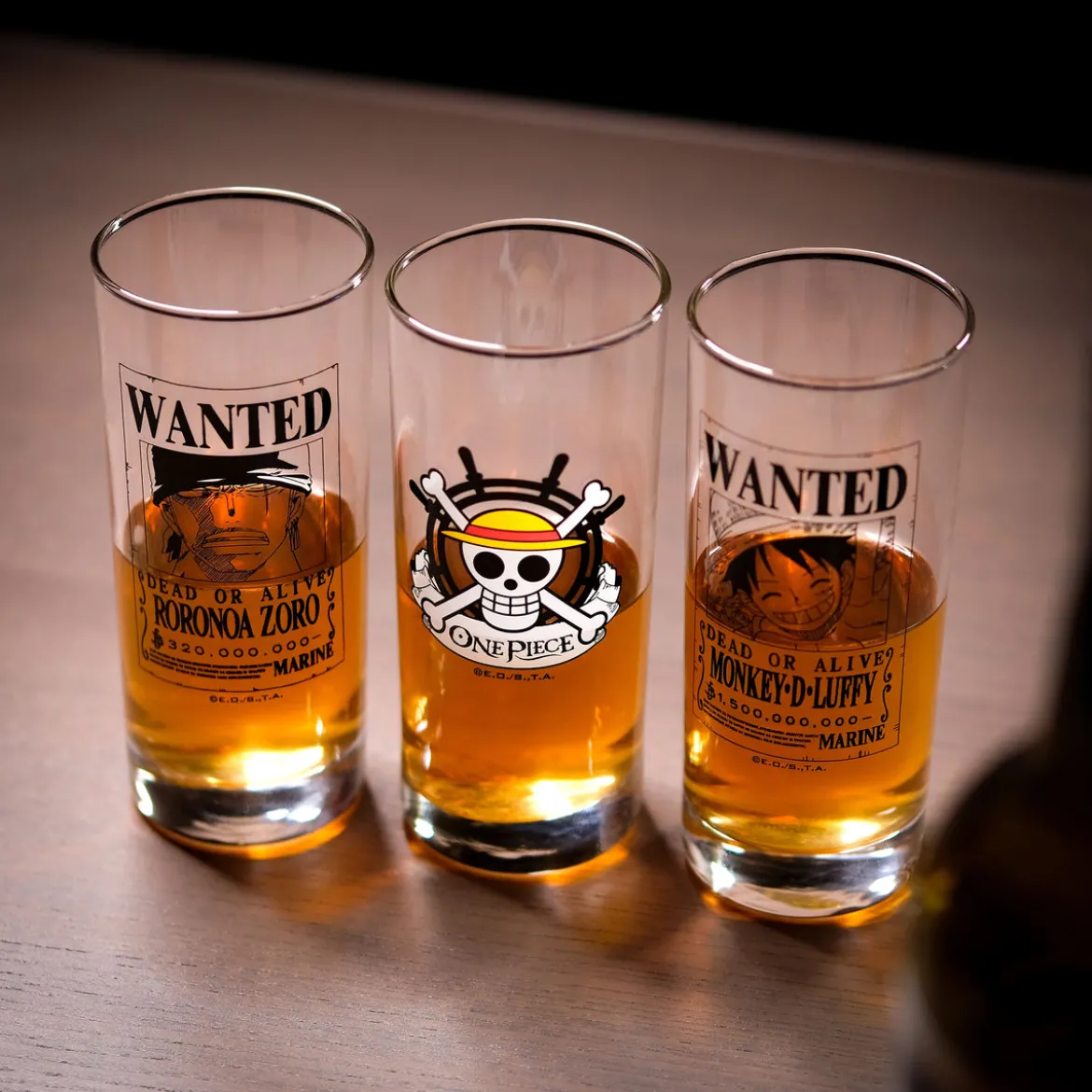 One Piece - Wanted Luffy und Zoro Gläserset