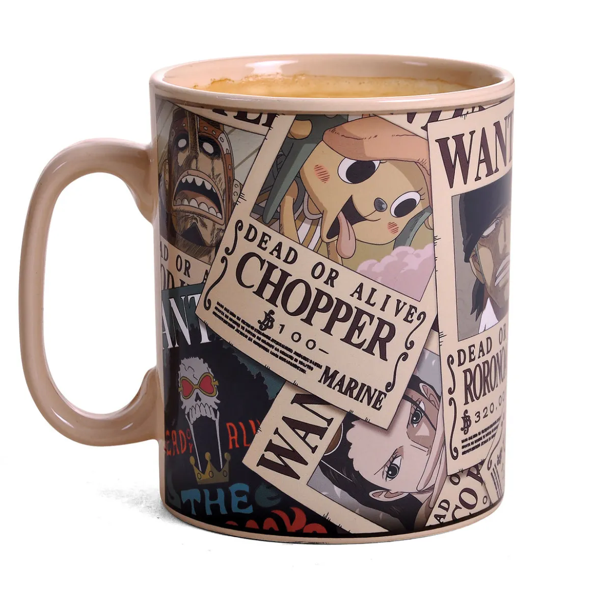 One Piece - Wanted Thermoeffekt Tasse