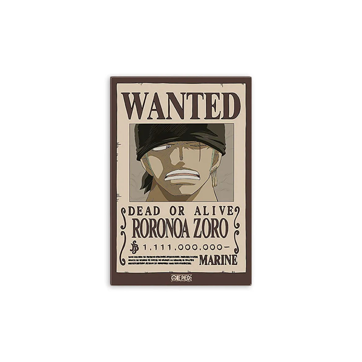 One Piece - Wanted Zoro Magnet