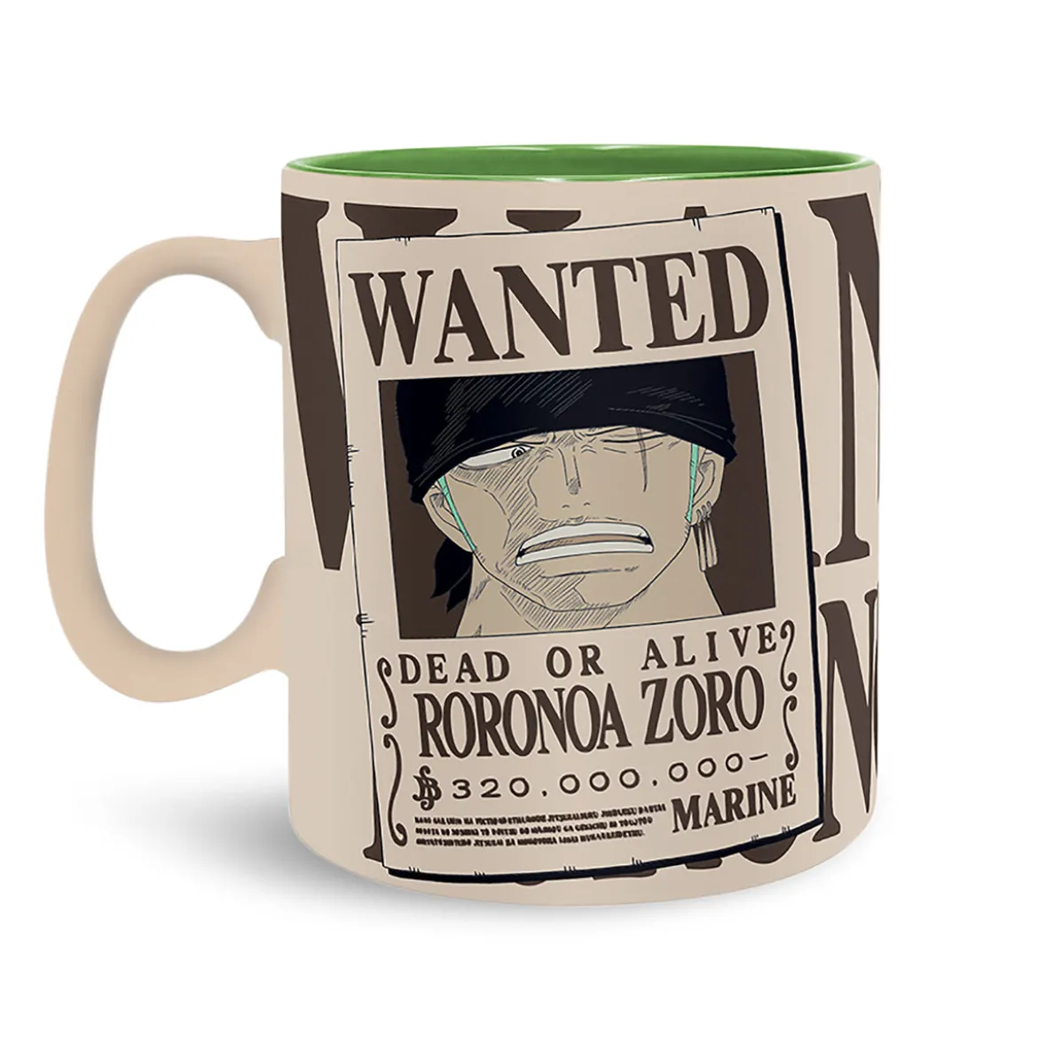 One Piece - Wanted Zoro Tasse