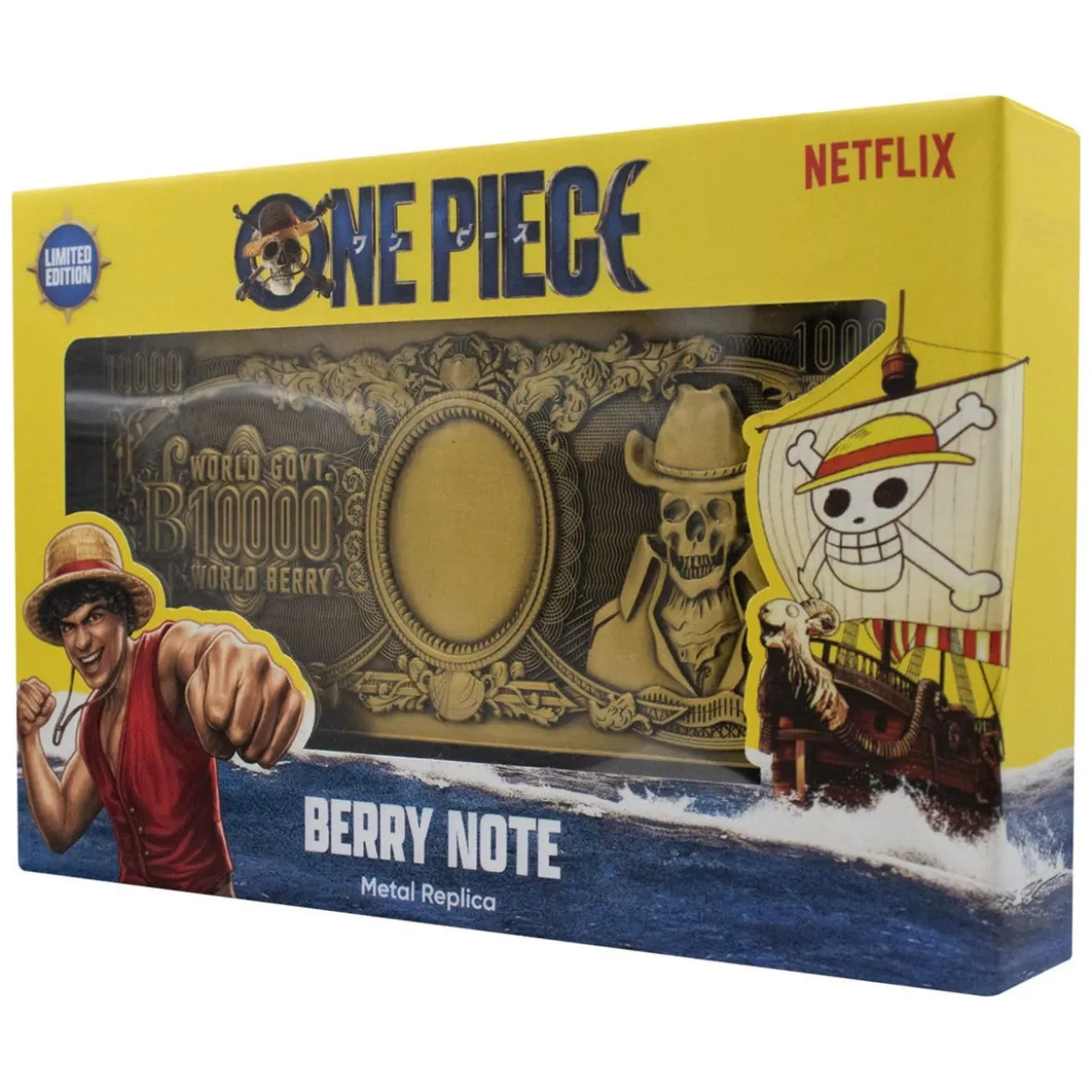 One Piece - 1000 World Berry Metall Banknote Sammler Replik