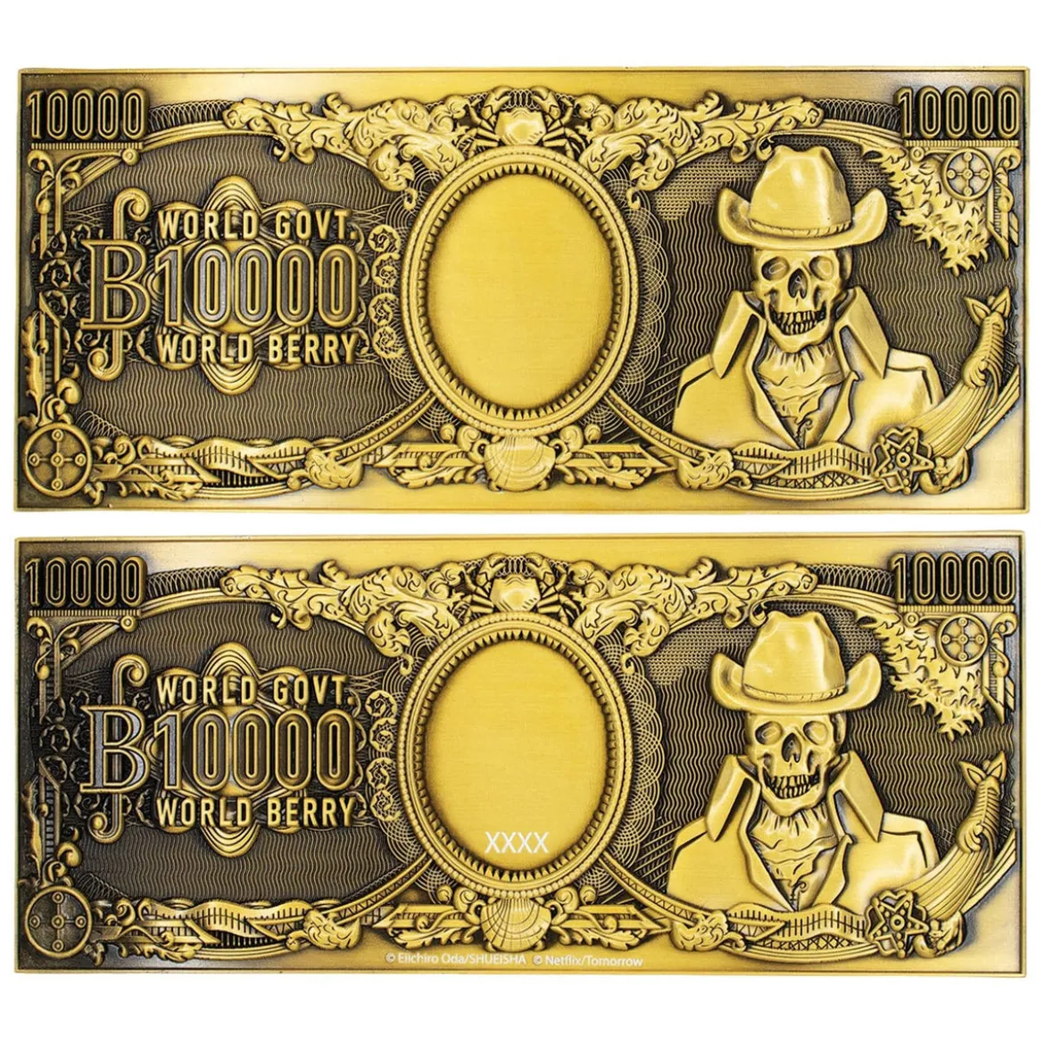 One Piece - 1000 World Berry Metall Banknote Sammler Replik