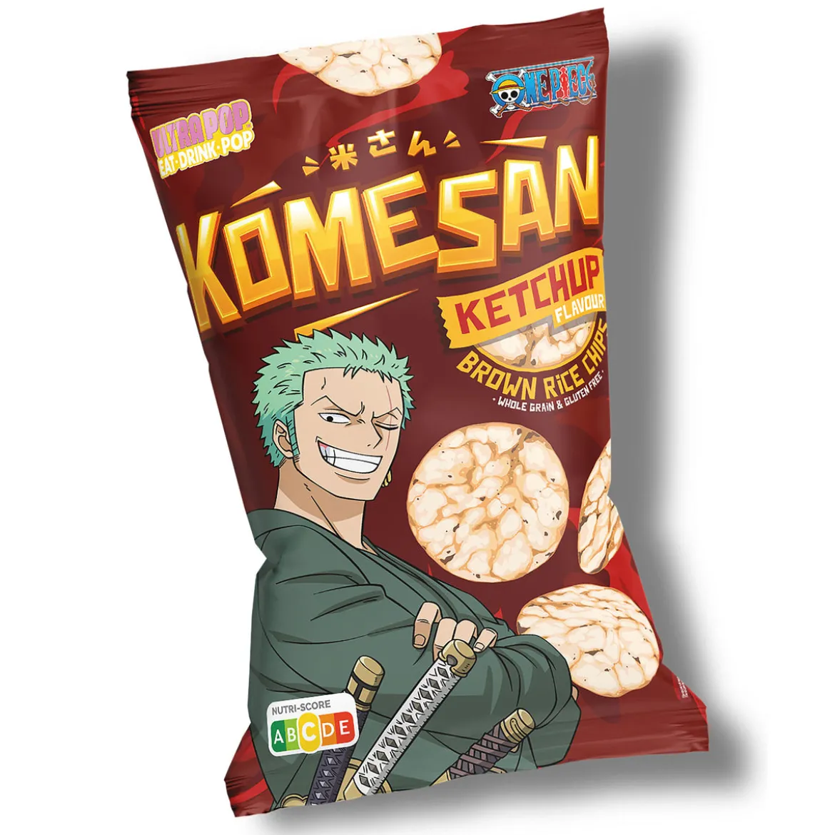 One Piece - Zoro Vollkorn Puffreis Chips Ketchup