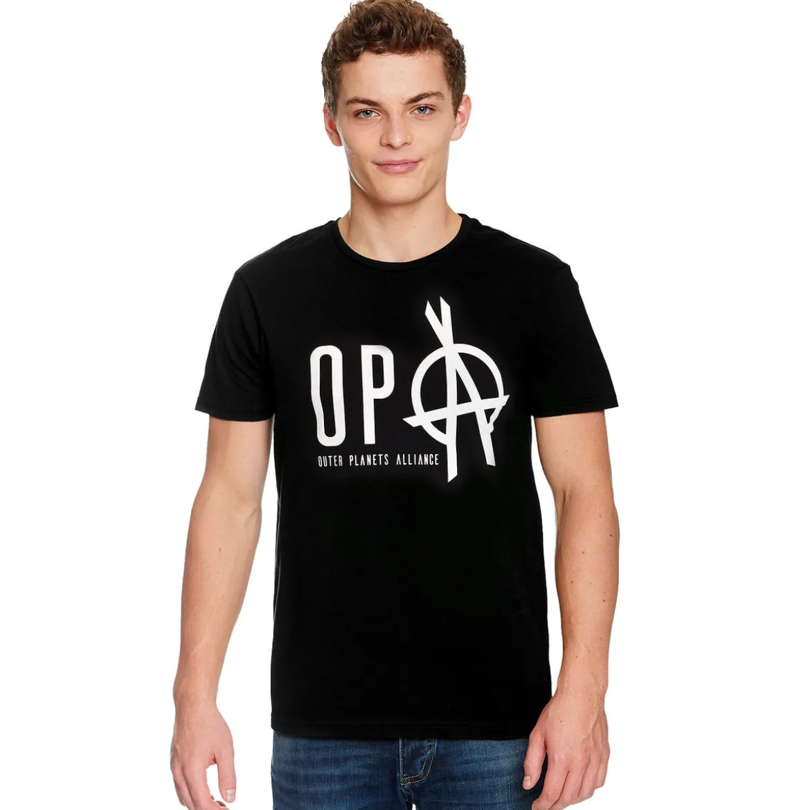 Outer Planets Alliance Logo T-Shirt für The Expanse Fans schwarz
