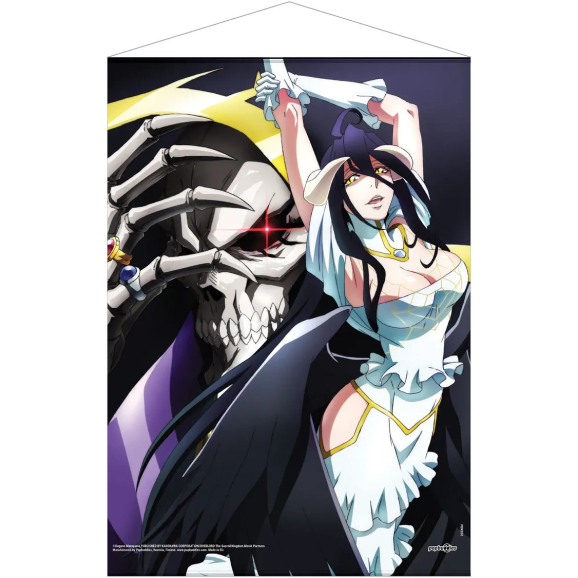 Overlord Wandrolle Ainz Ooal Gown & Albedo 50 x 70 cm