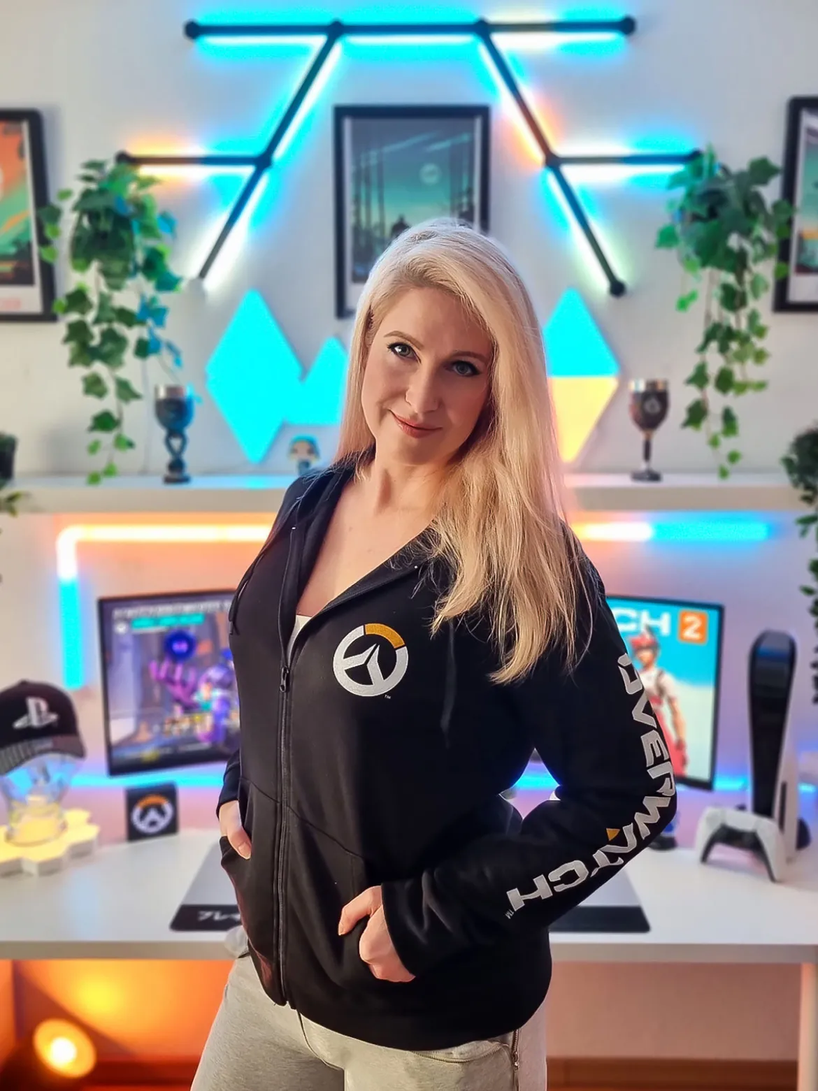 Overwatch - Logo Kapuzenjacke schwarz