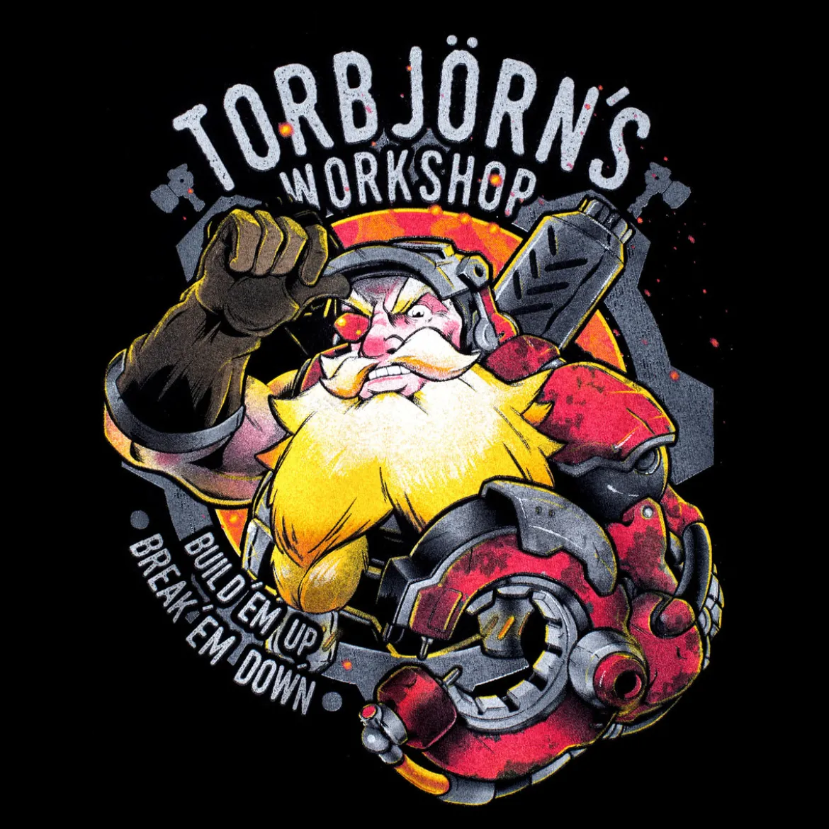Overwatch - Torbjörns Workshop T-Shirt schwarz