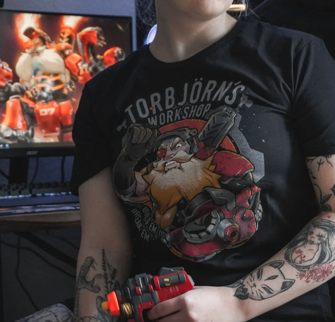 Overwatch - Torbjörns Workshop T-Shirt schwarz