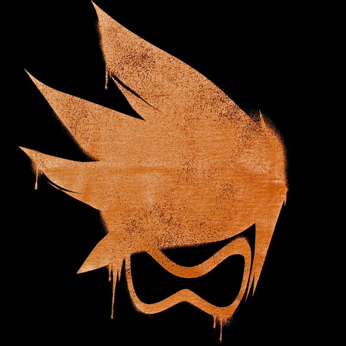 Overwatch - Tracer Spray Logo T-Shirt schwarz