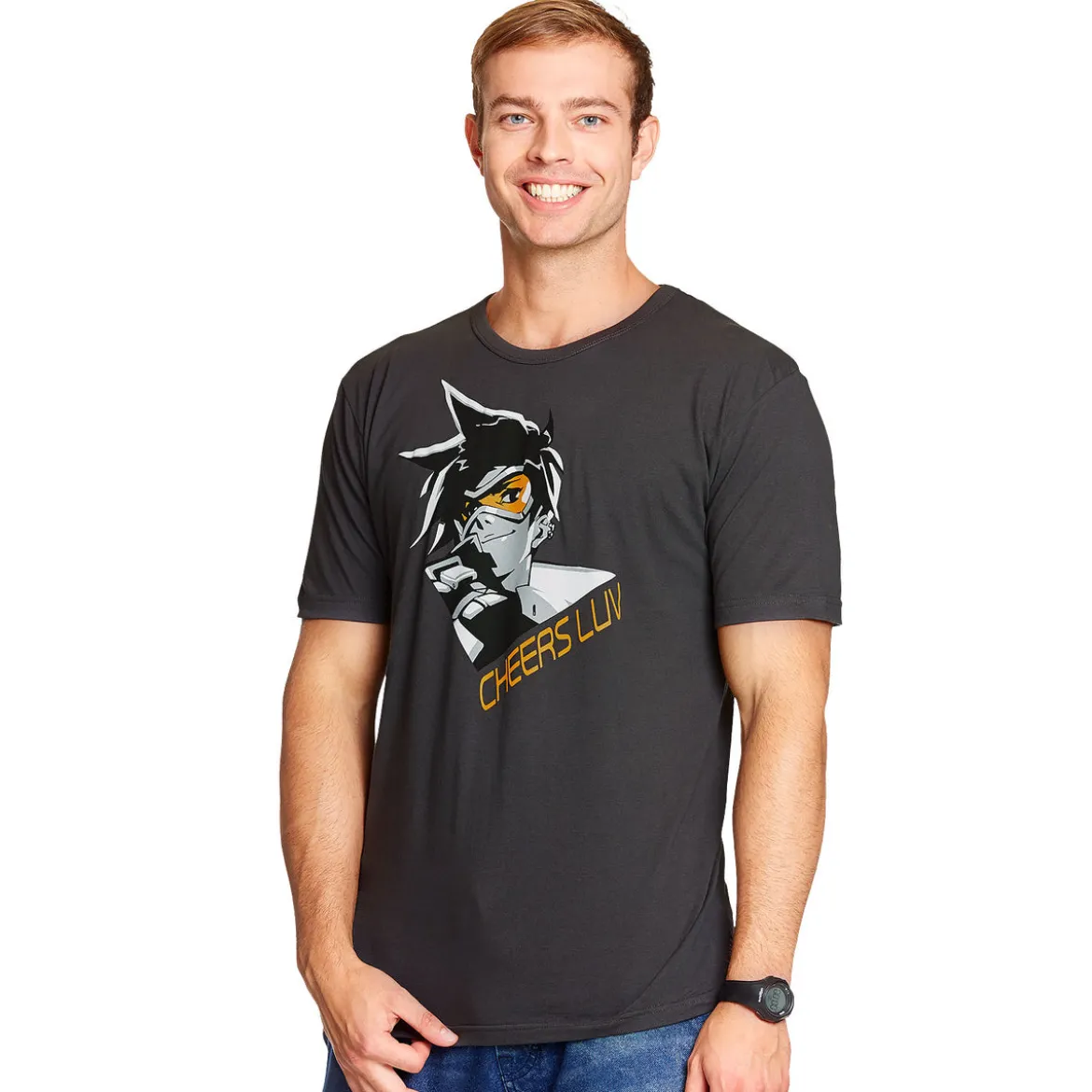 Overwatch - Tracer T-Shirt grau