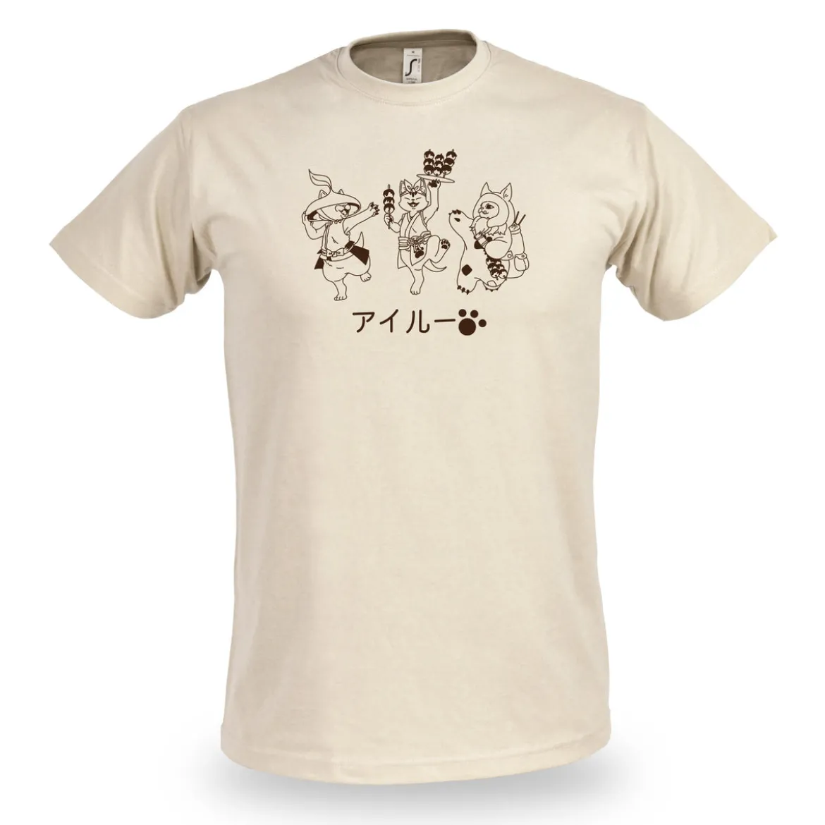 Palicos T-Shirt für Monster Hunter Fans beige