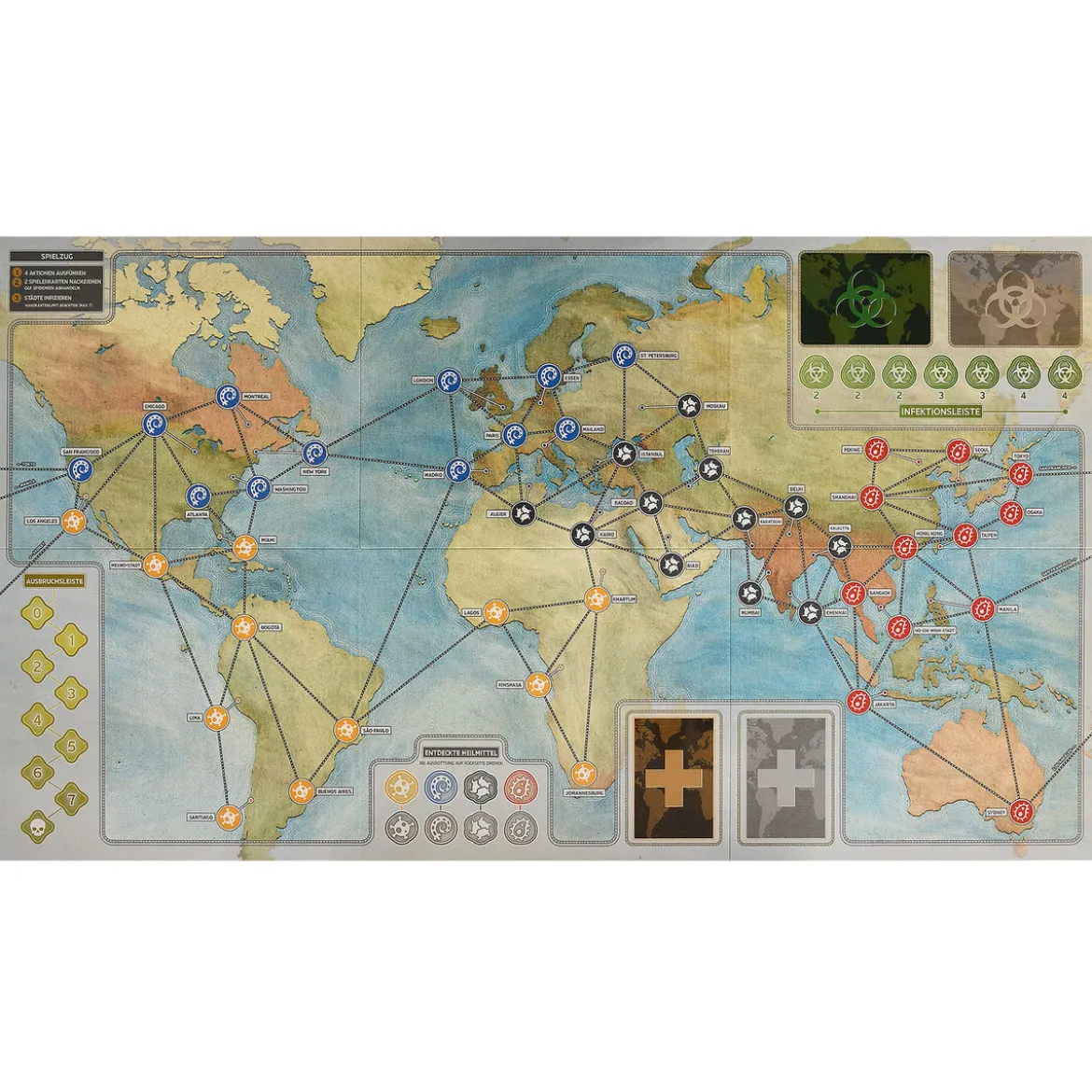 Pandemic Spiel - 10 Jahre Jubiläumsedition