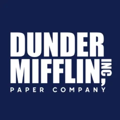 Paper Company Logo T-Shirt für The Office Fans blau
