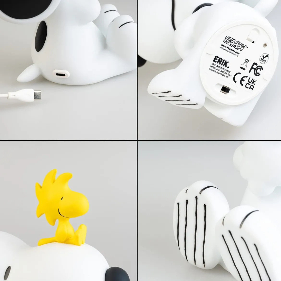 Peanuts Lampe mit USB-C Snoopy