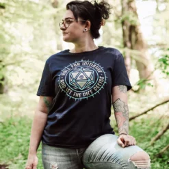Pen & Paper Let The Dice Decide T-Shirt blau