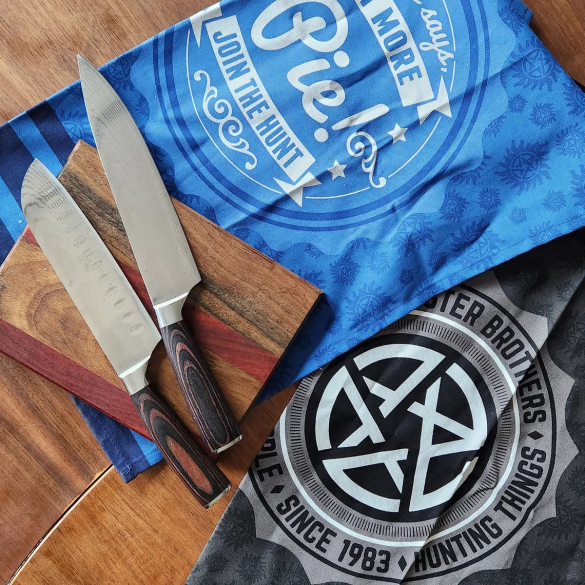 Pentagramm und Pie Geschirrtücher Set - Supernatural