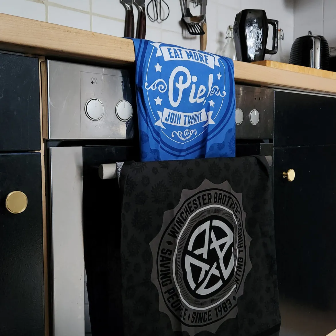 Pentagramm und Pie Geschirrtücher Set - Supernatural