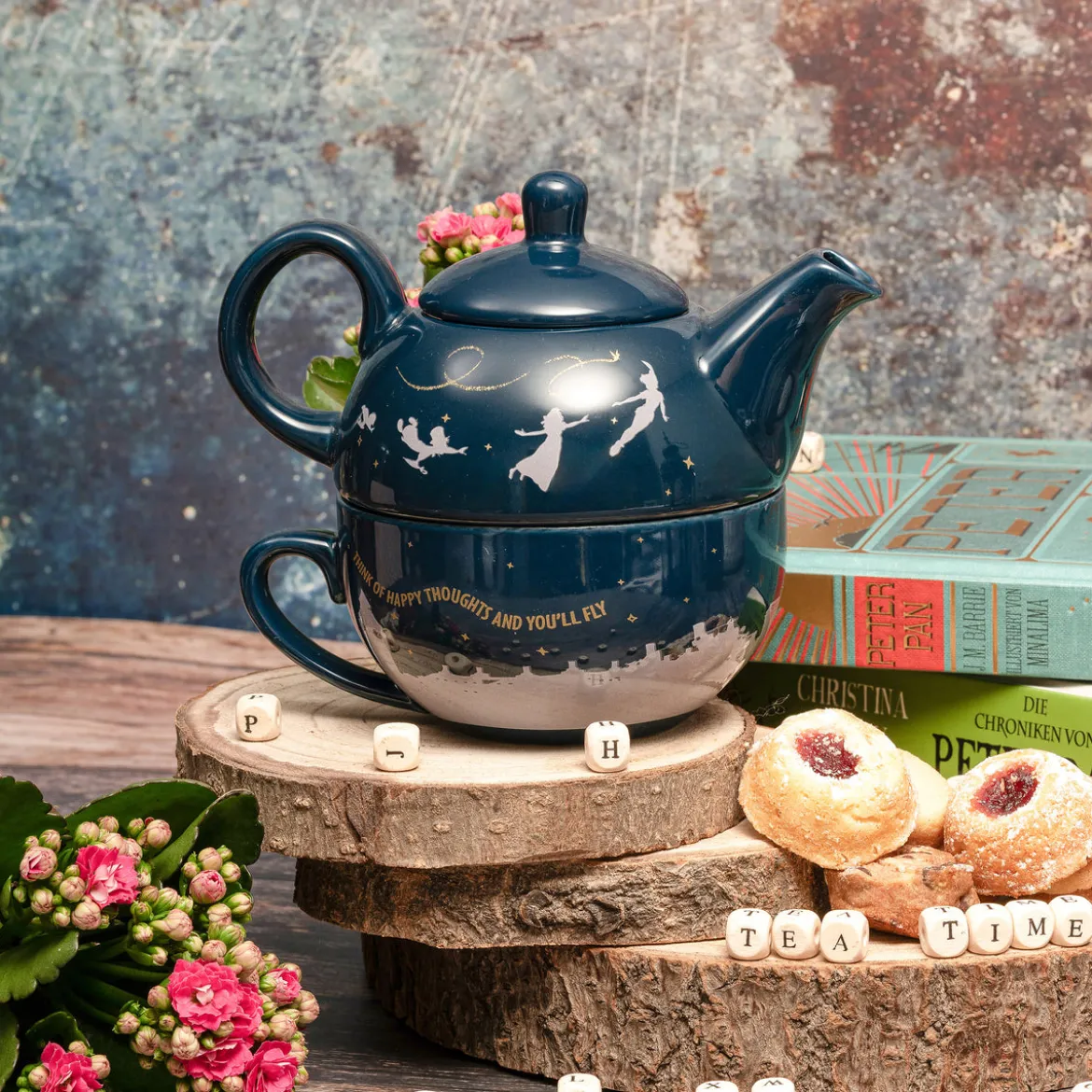 Peter Pan - Teekanne mit Tasse