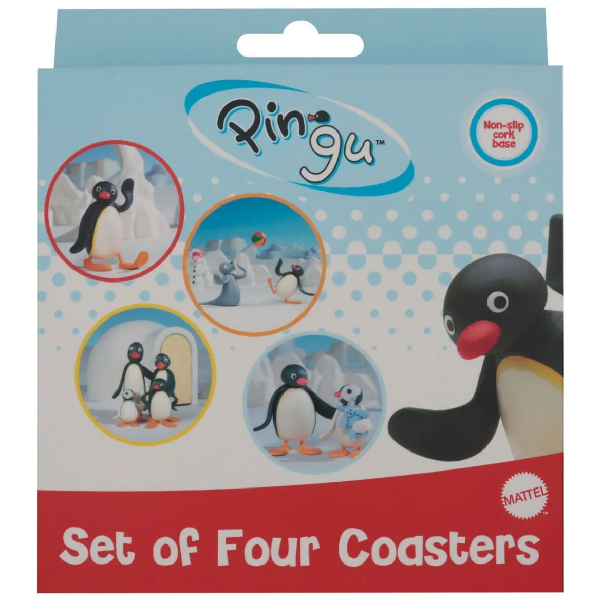 Pingu - Family Untersetzer 4er Set