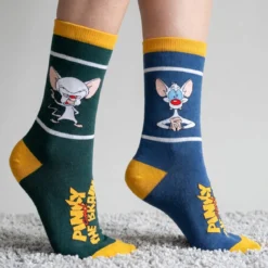 Pinky und der Brain - Pinky und Brain Socken 3er Set in Geschenkbox