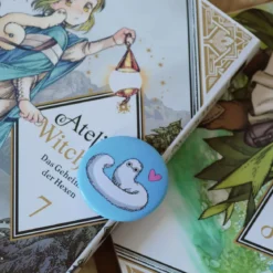 Pinselwurm Button für Atelier of Witch Hat Fans