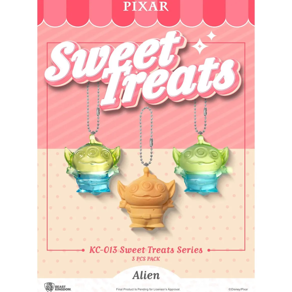 Pixar Sweet Treats Series Schlüsselanhänger 3er-Pack 4 cm