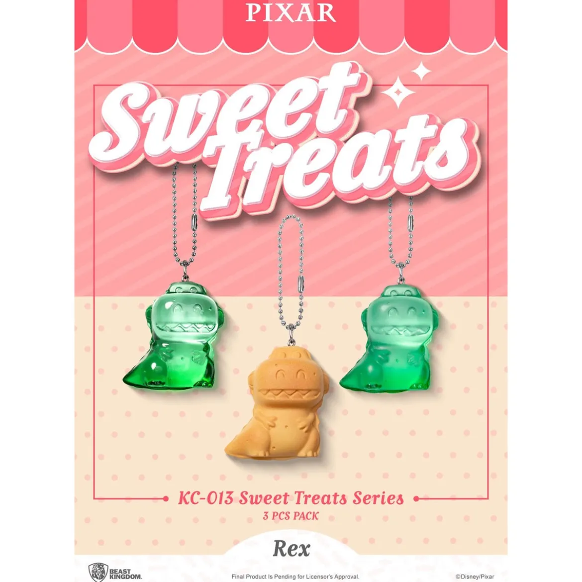 Pixar Sweet Treats Series Schlüsselanhänger 3er-Pack 4 cm