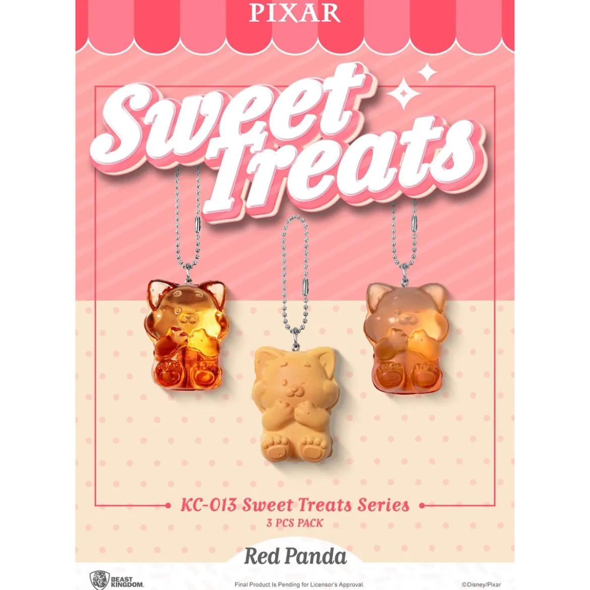Pixar Sweet Treats Series Schlüsselanhänger 3er-Pack 4 cm