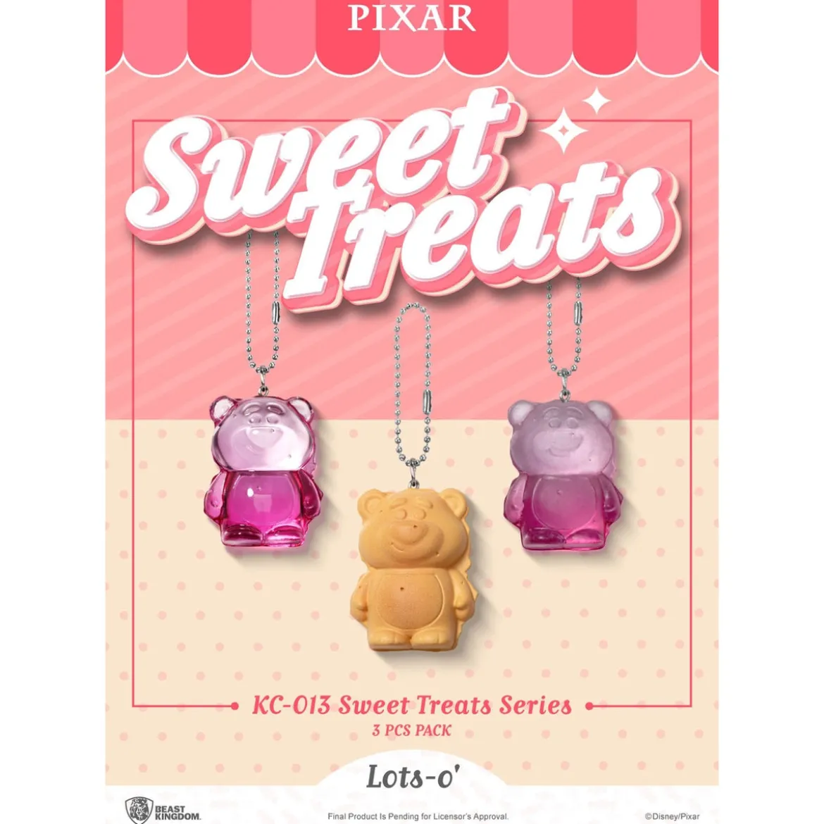 Pixar Sweet Treats Series Schlüsselanhänger 3er-Pack 4 cm