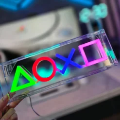 PlayStation - Neon Symbol Tischlampe