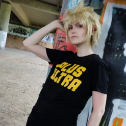 Plus Ultra T-Shirt für My Hero Academia Fans schwarz