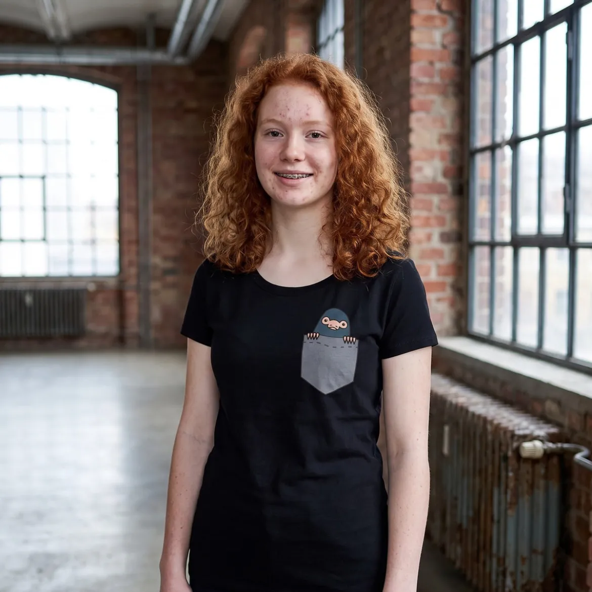 Pocket Niffler - Phantastische Tierwesen T-Shirt Damen schwarz