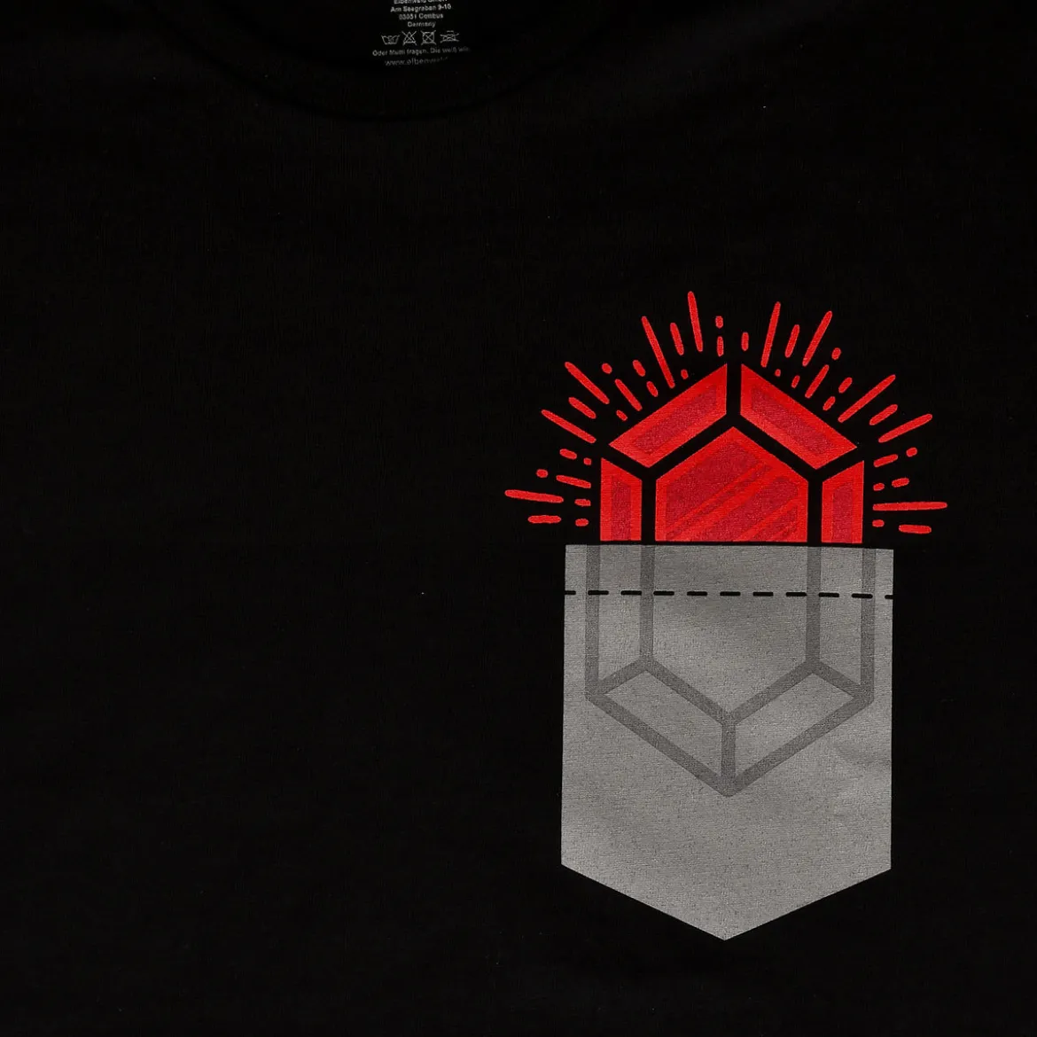 Pocket Rubin T-Shirt für Zelda Fans schwarz
