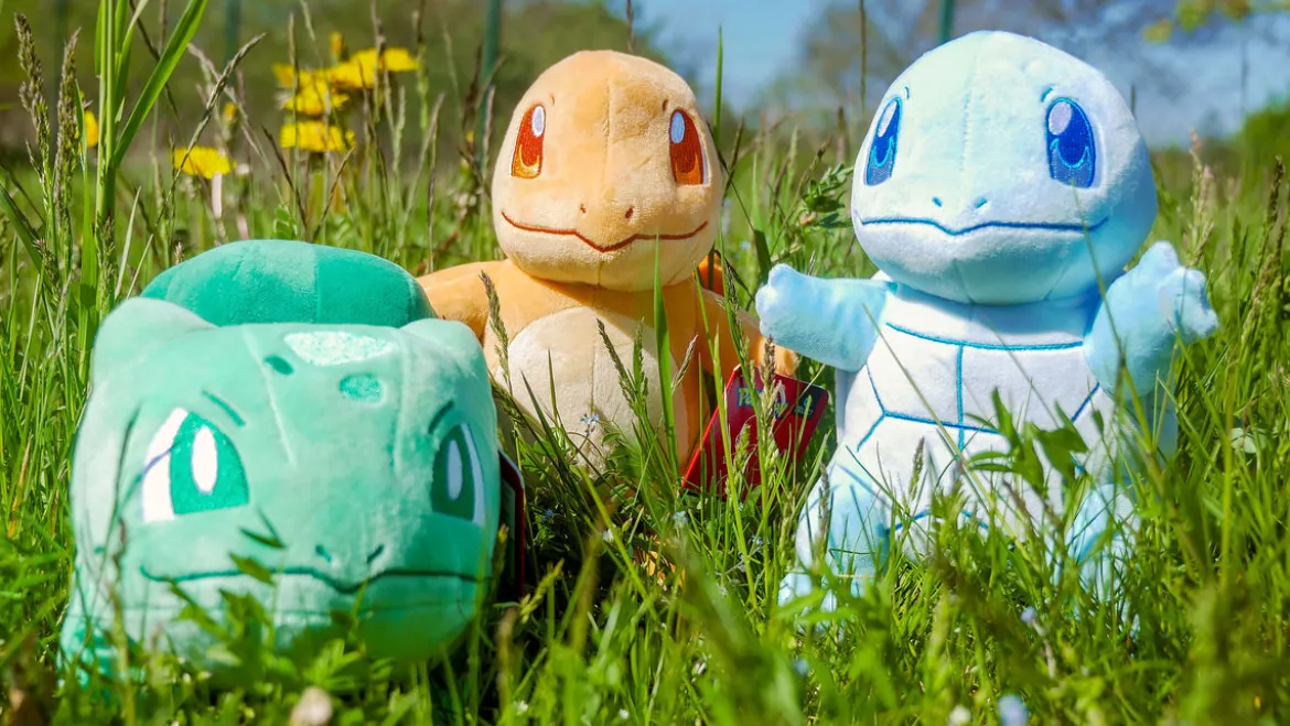 Pokemon - Bisasam Monochrom Plüsch Figur 16 cm