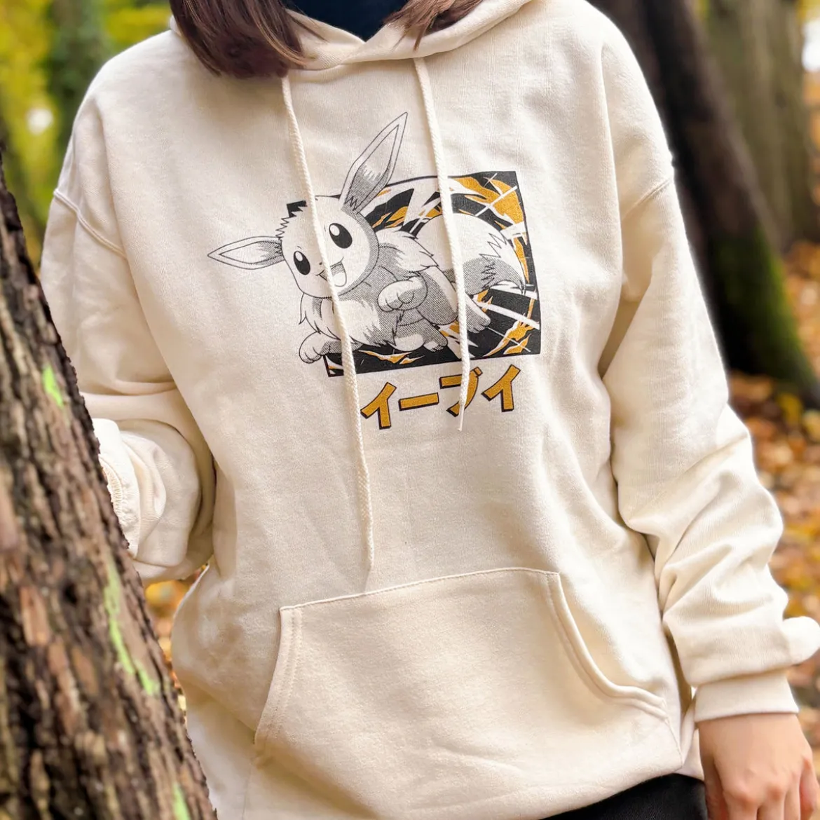 Pokemon - Evoli Evolution Katakana Hoodie