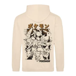 Pokemon - Evoli Evolution Katakana Hoodie