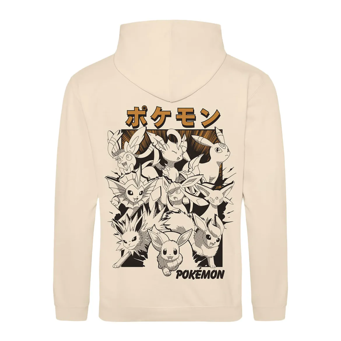 Pokemon - Evoli Evolution Katakana Hoodie