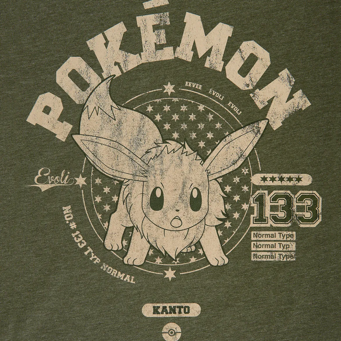 Pokemon - Evoli T-Shirt grün