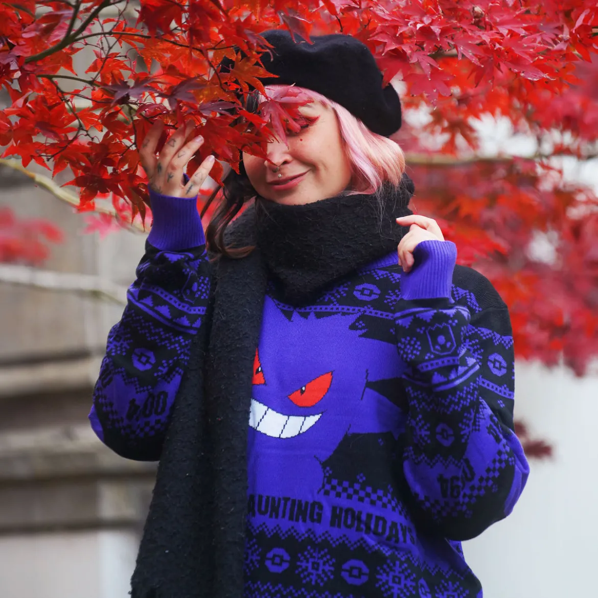 Pokemon - Gengar Strickpullover