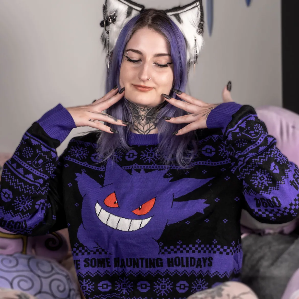 Pokemon - Gengar Strickpullover