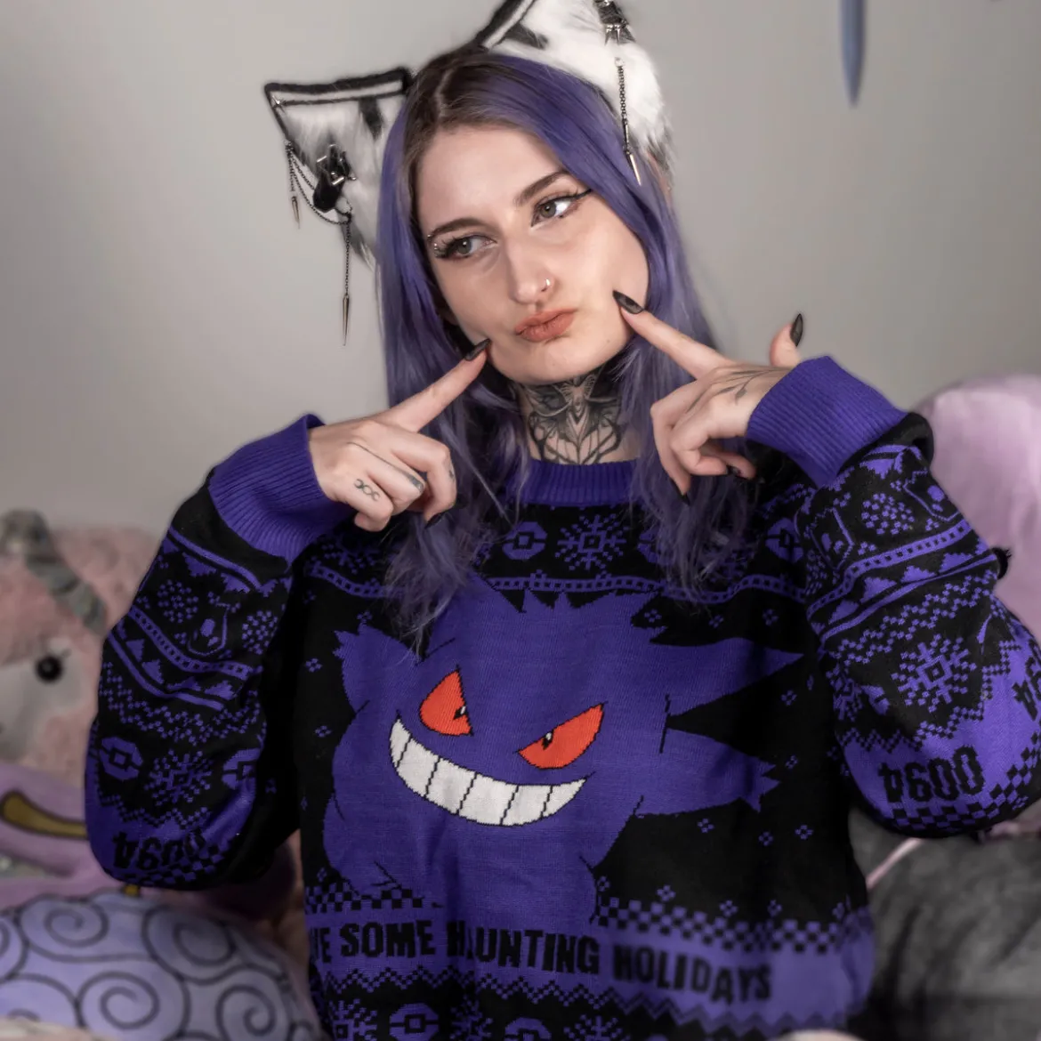 Pokemon - Gengar Strickpullover